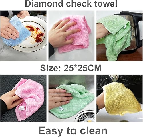 Miniatura 9 de Toallas de secado para coche, 9.8 x 9.8in, auto Wassen Doek, microfibra Handdoek, trapo de limpieza del coche para coches, microfibra Dikke para el