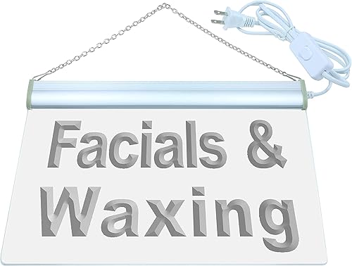 ADVPRO Faciales y cera LED muestra de luz de neón muestra de exhibición m085-b(c)