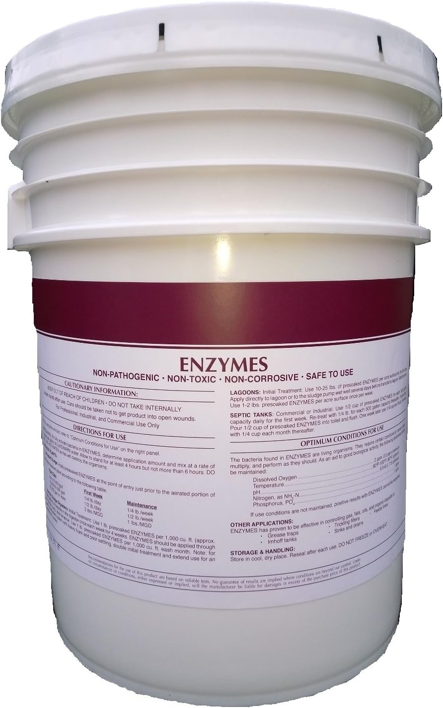 Patriot Chemical Sales 10 Pounds Enzymes Powdered Septic Tank Treatment Bacterial Crystals Industrial Strength