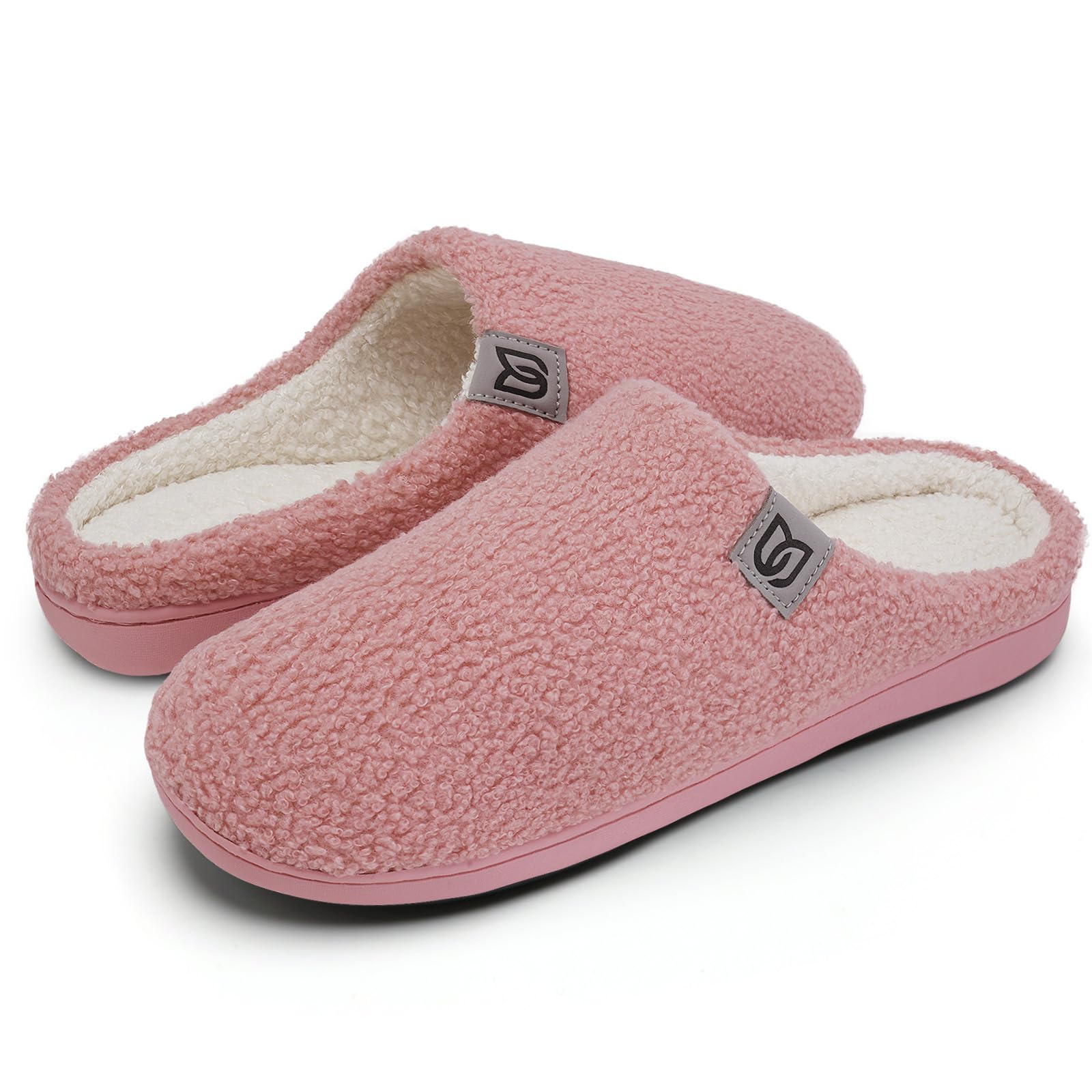 WateLves Pantofole Uomo Unisex Donna Antiscivolo Scarpe Inverno Peluche Morbido Ciabatte in Memory Foam