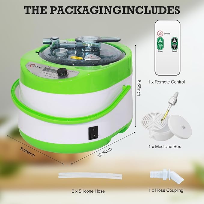 Generador de Vapor Portátil ZONEMEL 4L con Control Remoto miniatura 2