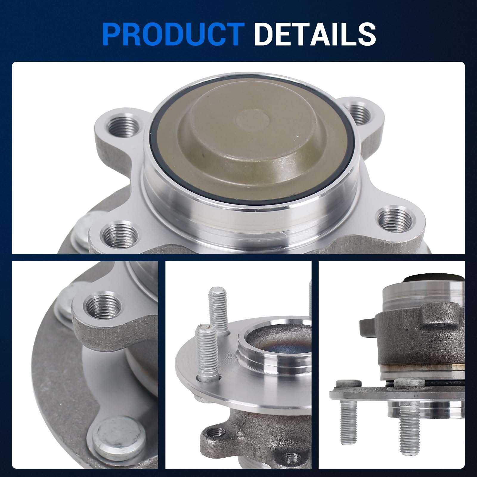 Amazon.com: Autoround Pair 512570 Rear Wheel Hub and Bearing