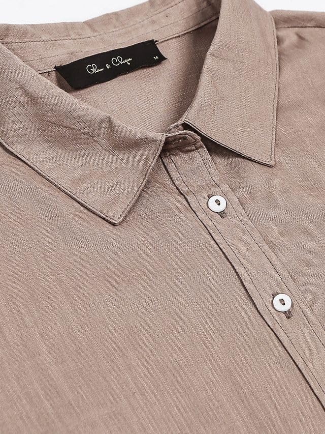 Image of Glam & Chique Women's Relaxed Fit Spread Collar Solid Casual Shirt XS-2XL