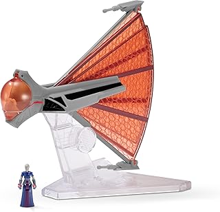 Star Wars MICRO GALAXY SQUADRON LIGHT ARMOR CLASS ASAJJ VENTRESS’S GINIVEX STARFIGHTER - 3-Inch Vehicle with 1-Inch Asajj Ventress Micro Figure