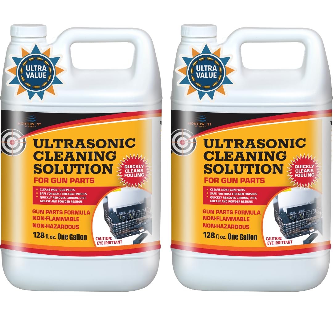 UltraSonic Gun Cleaner Solution for Gun Parts Cleaning, Concentrate (2 Gallons)