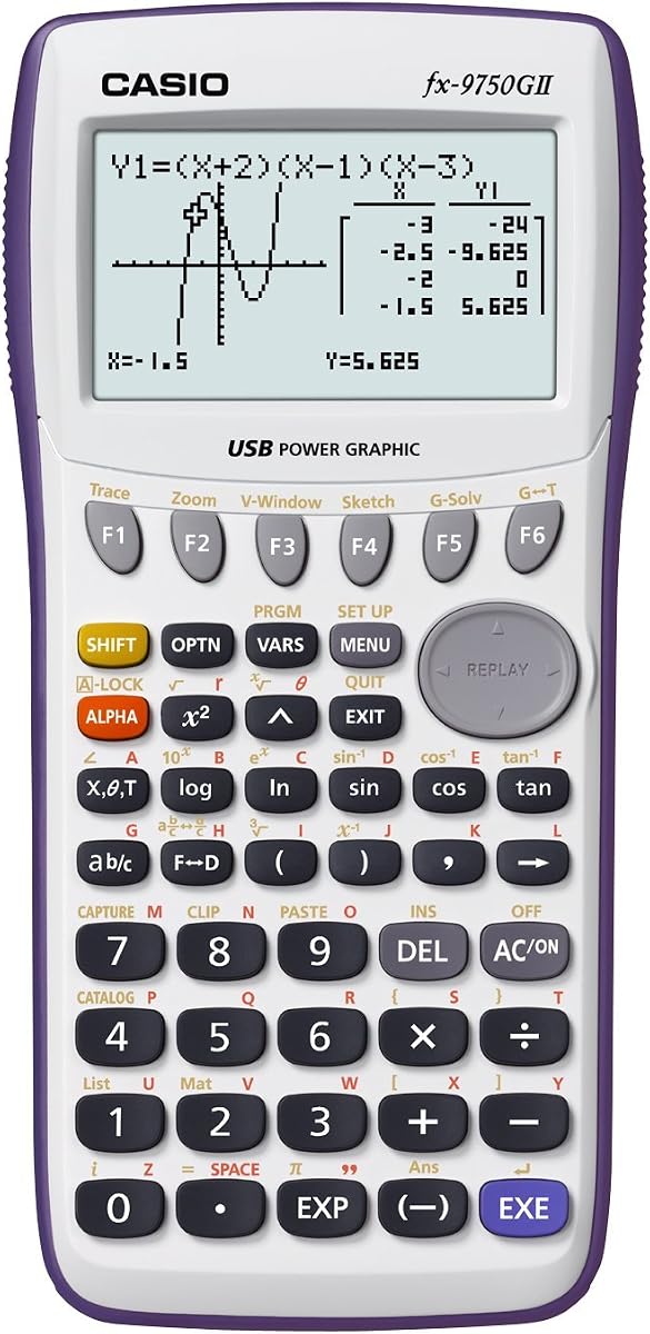 Graphing Calculator, White (FX-9750GII)