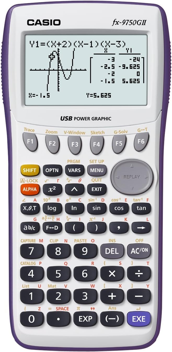 Graphing Calculator, White (FX-9750GII)