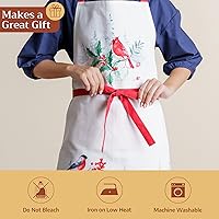 Vista 612 de Maison d' Hermine Delantal 100% de algodón para mujeres con bolsillo de cocina delantal de chef para hombres, decoración de Pascua