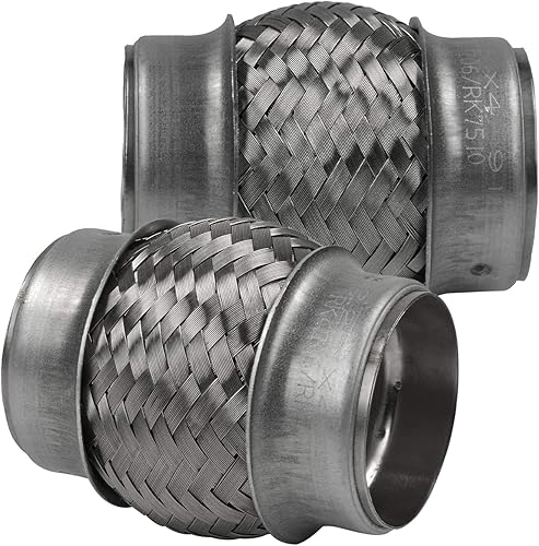 RP Remarkable Power - tubo de escape flexible RK7543 de 2.25 x 12 pulgadas, de acero inoxidable resistente y 16 pulgadas de longitud general.