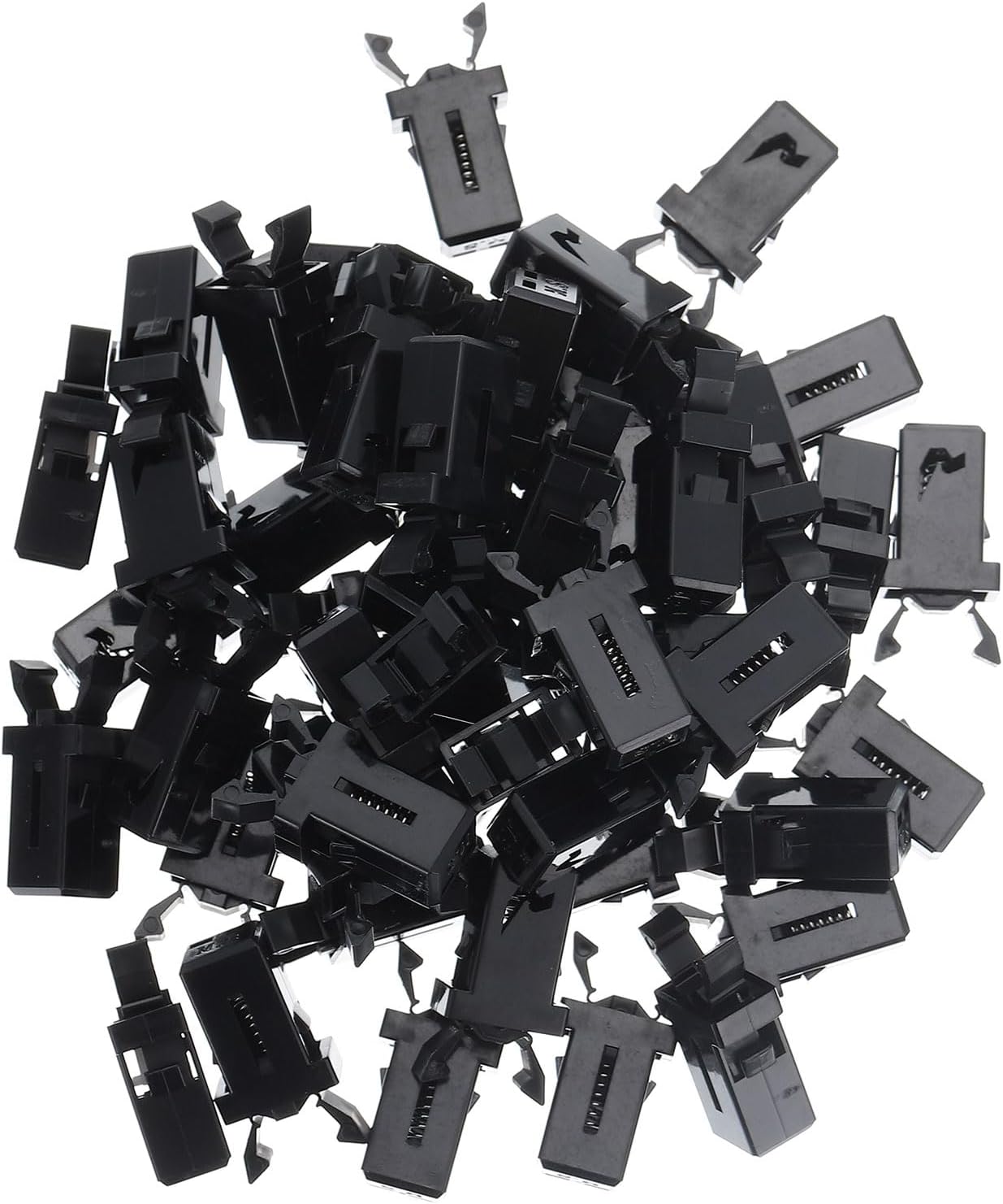 100pcs Universal Trash Can Lid Lock Replacement Latch Clips for Kitchen Bin Accessory Press Type Garbage Bin Lock Indoor Diaper Disposal Cover