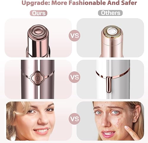 Miniatura 6 de Dispositivo de depilación, depilación facial para mujeres, removedor de vello facial sin dolor para mujer, depilación facial sin dolor, afeitadoras