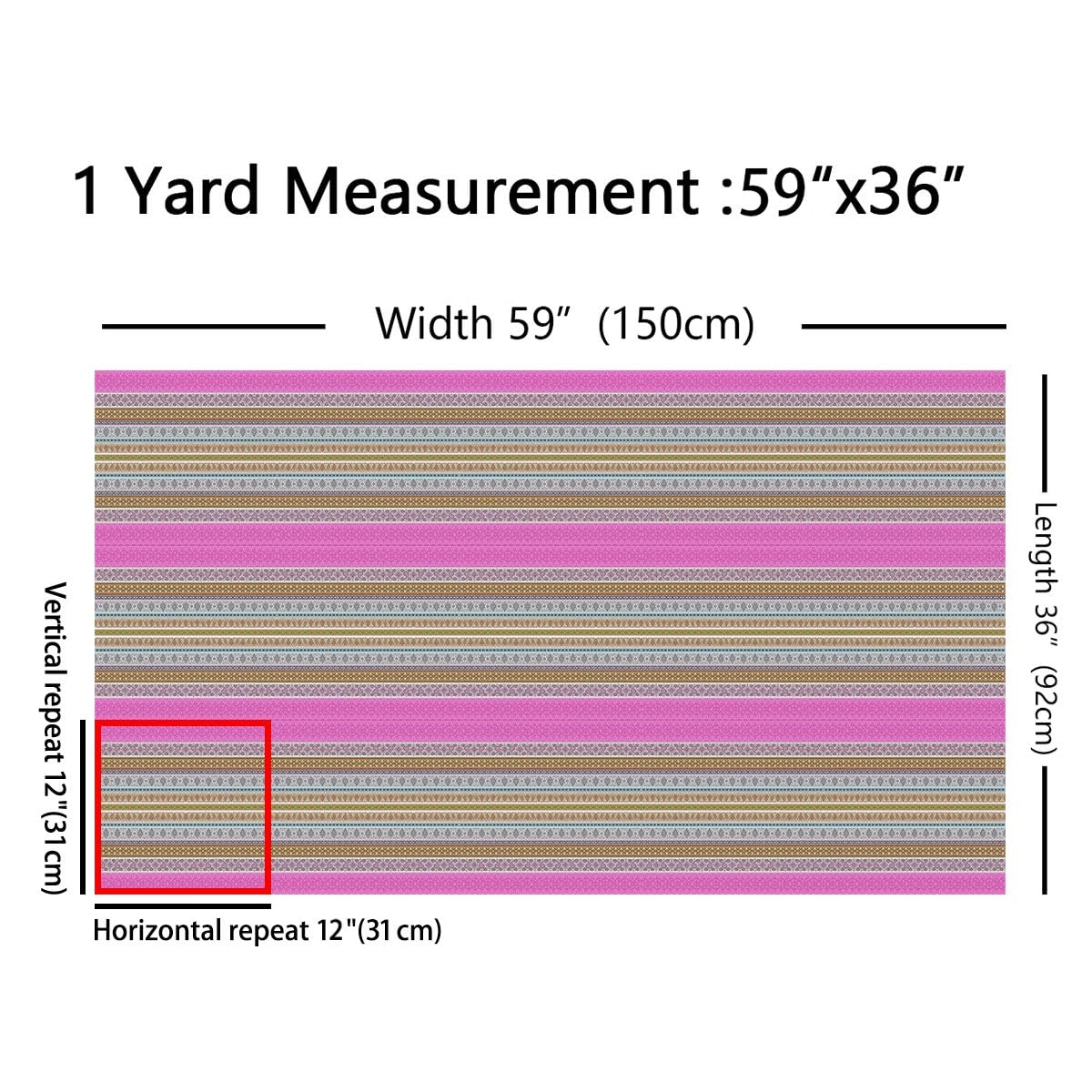 Homewish Tela bohemia rosa intenso de The Yard