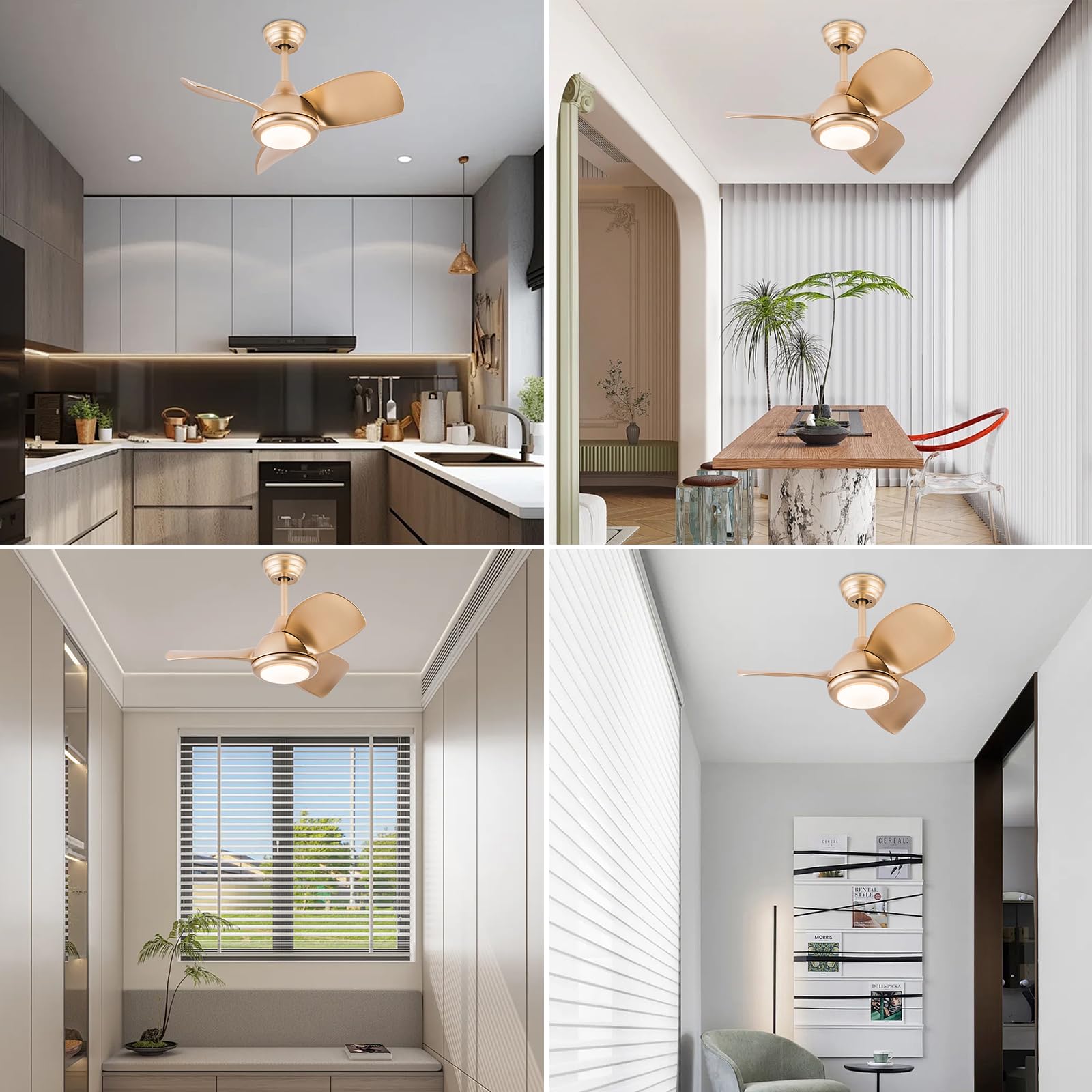 30 Zoll /36 Zoll Deckenventilator mit Beleuchtung und Fernbedienung, Umkehrbar, Dimmbar, Zeitschaltuhr, 6 Geschwindigkeitsstufen, für Schlafzimmer, Wohnzimmer (36 Zoll)