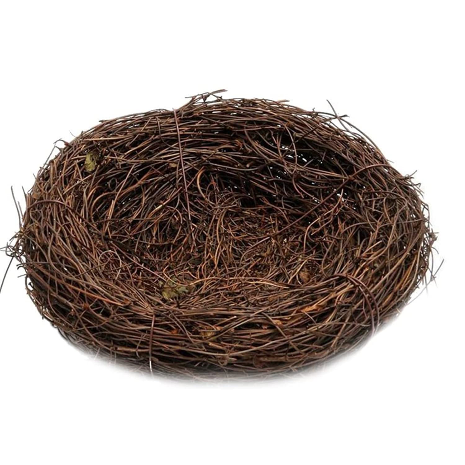 2 Handgeflochtene Rattan-Vogelnester – Natürliche Deko Für Haus & Garten