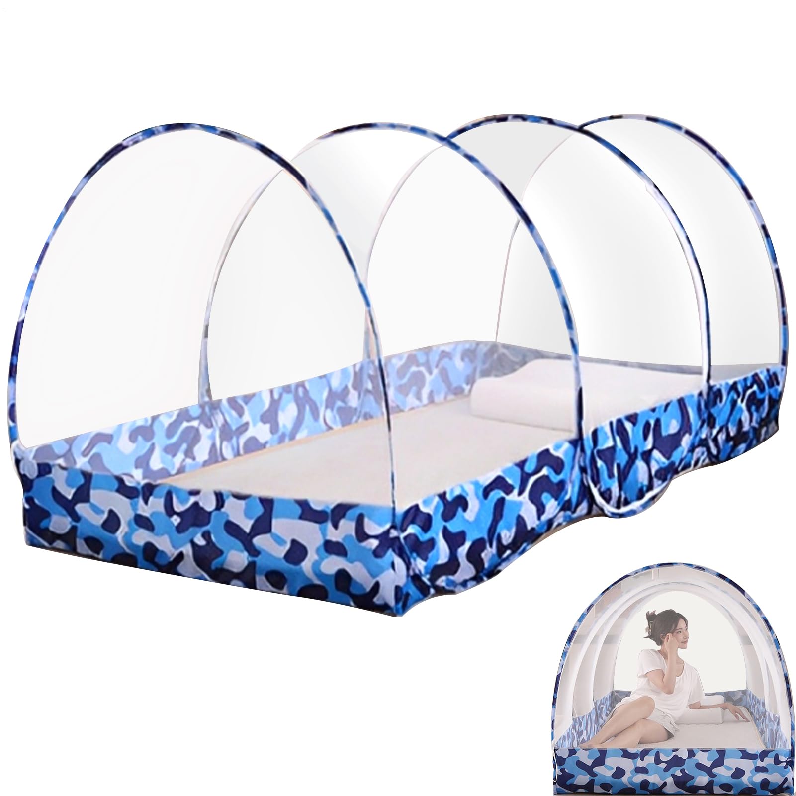 Camping Net Tent: Refugio de emergentes, protección de Insectos Ligeros | Redes Independientes de Insectos, Carpa de Viaje portátil, configuración rápida, Equipo para Dormir al Aire Libre, d
