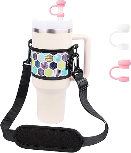 Miniatura 9 de WK IEASON Correa de hombro con asa de botella de agua 2 en 1