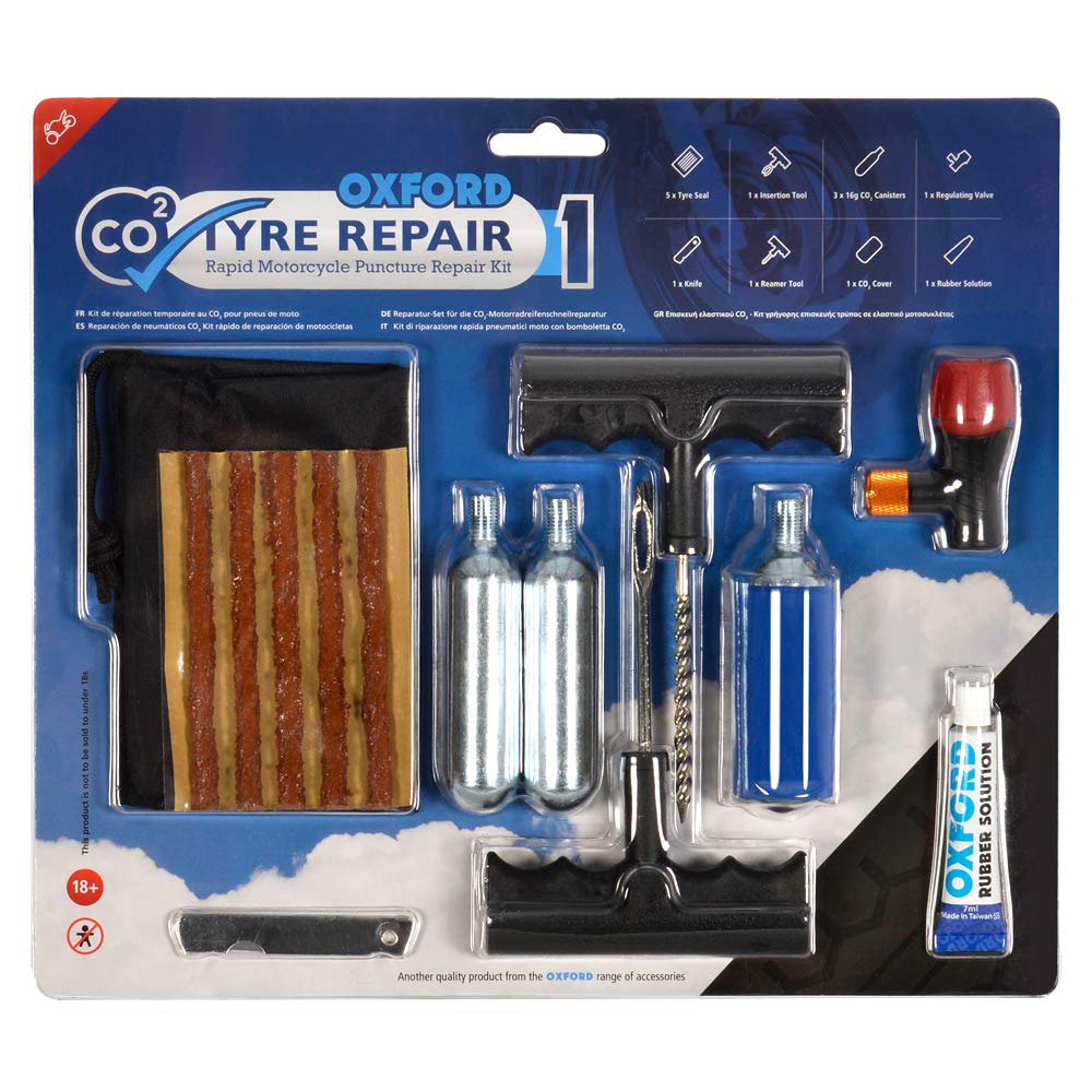 Oxford - CO2 Repair 1 M/c Tire Kit