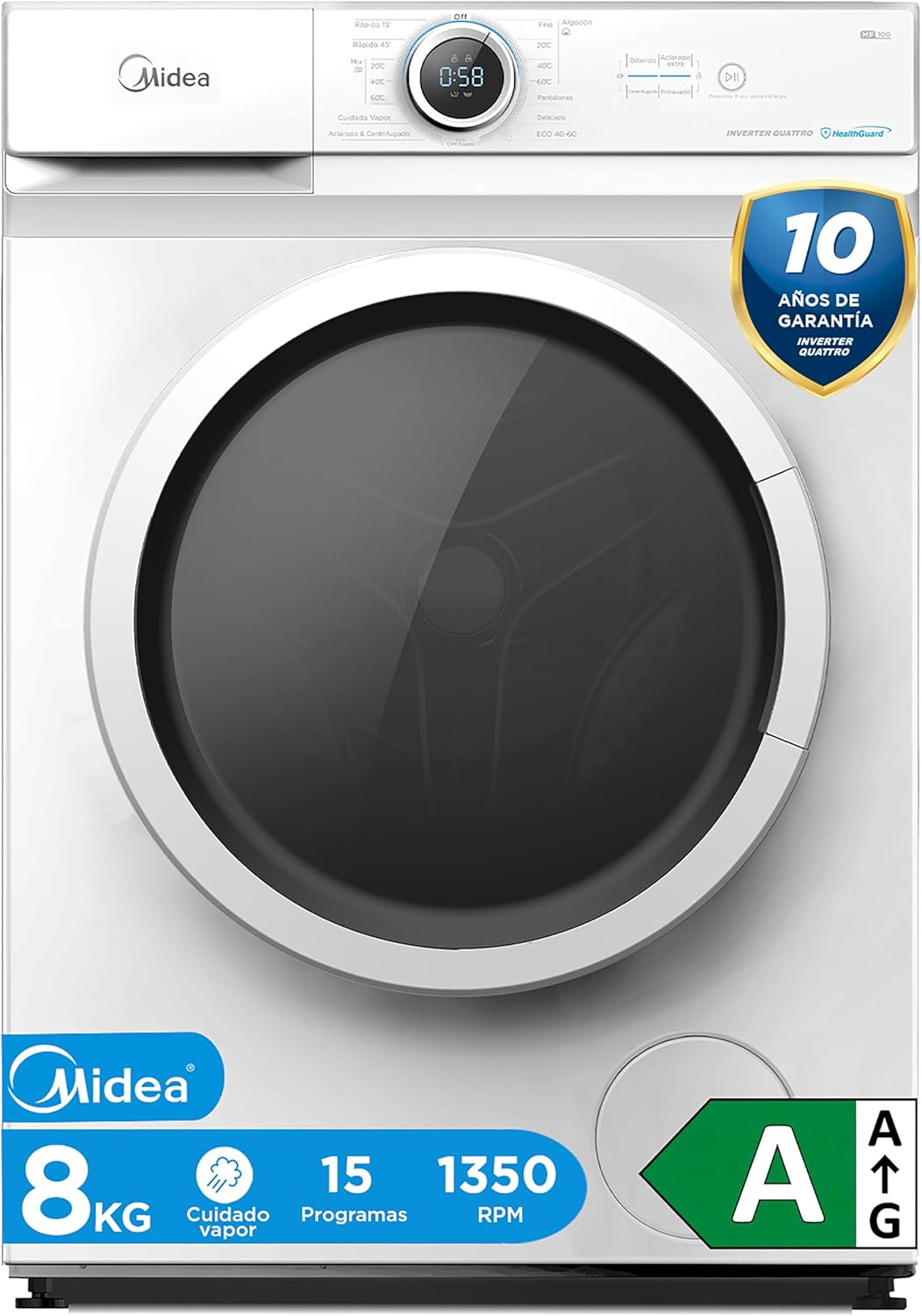 Lavadora Midea 8kg por 274,99€ ¡¡31% de descuento!!