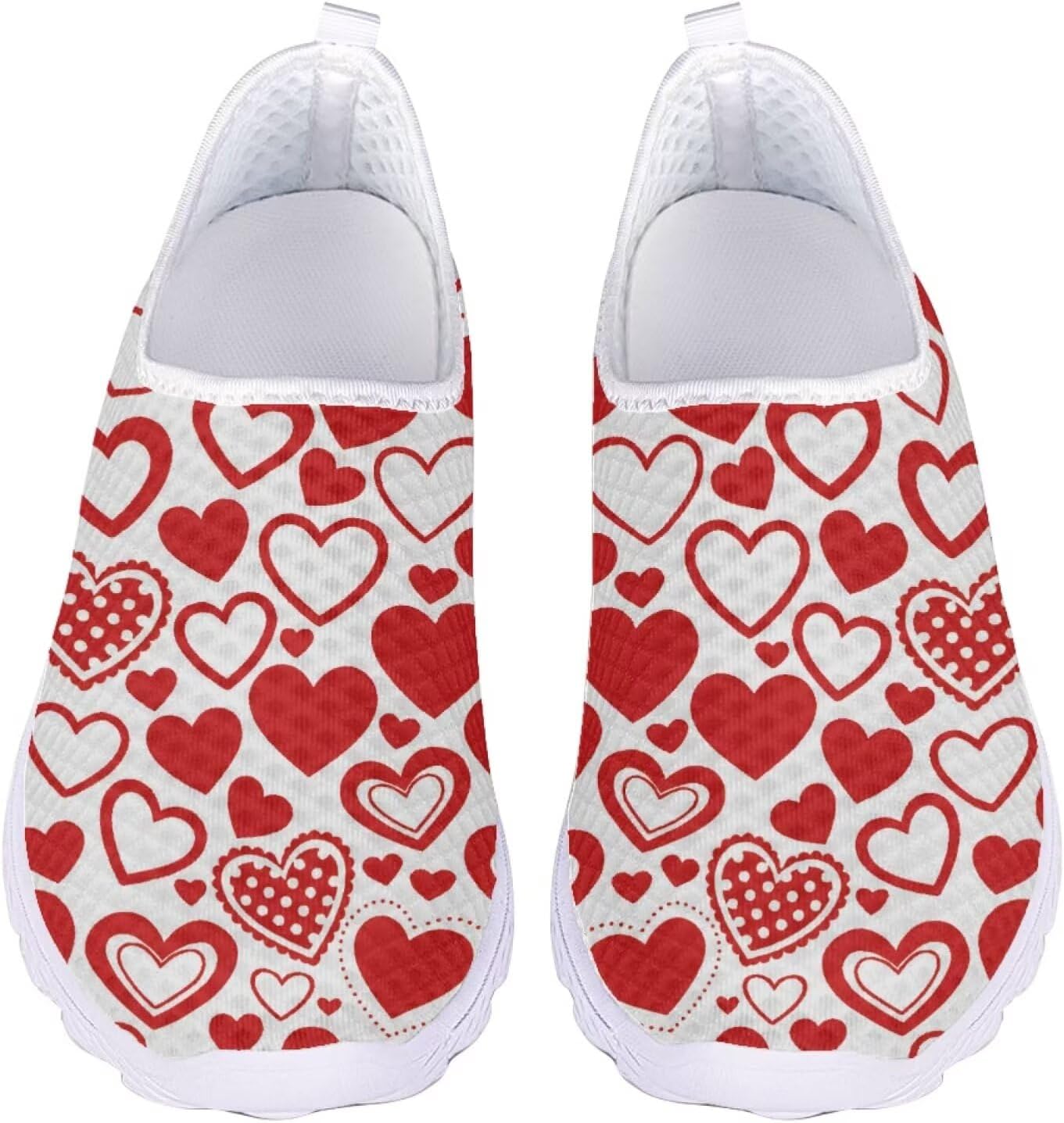 Jeiento Christmas Athletic Running Shoes for Women - Fashion Tennis Walking Sneakers