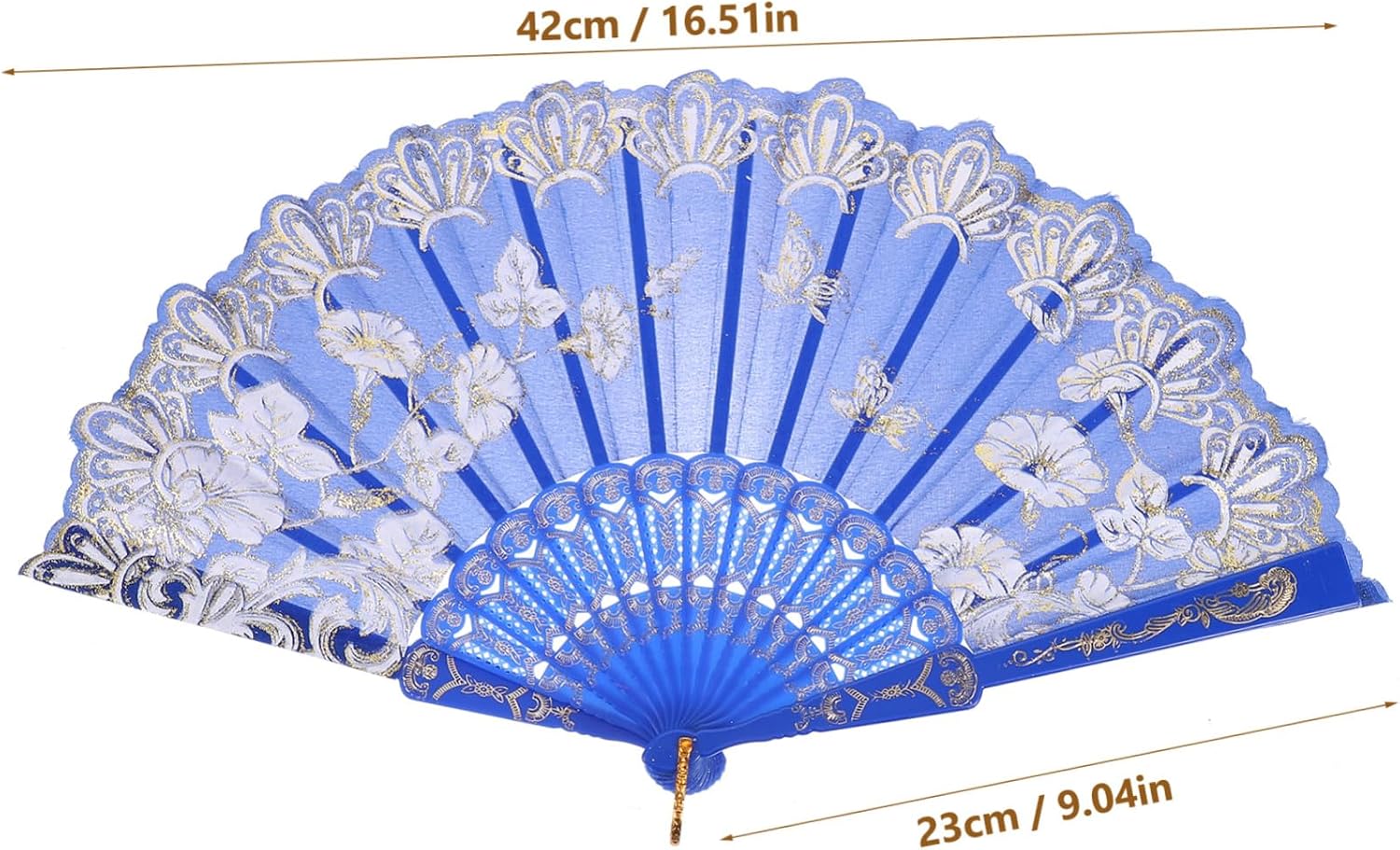 8pcs Folding Fan Vintage Chinese Style Hand Fans for Women Hand Held Foldable Retro Present