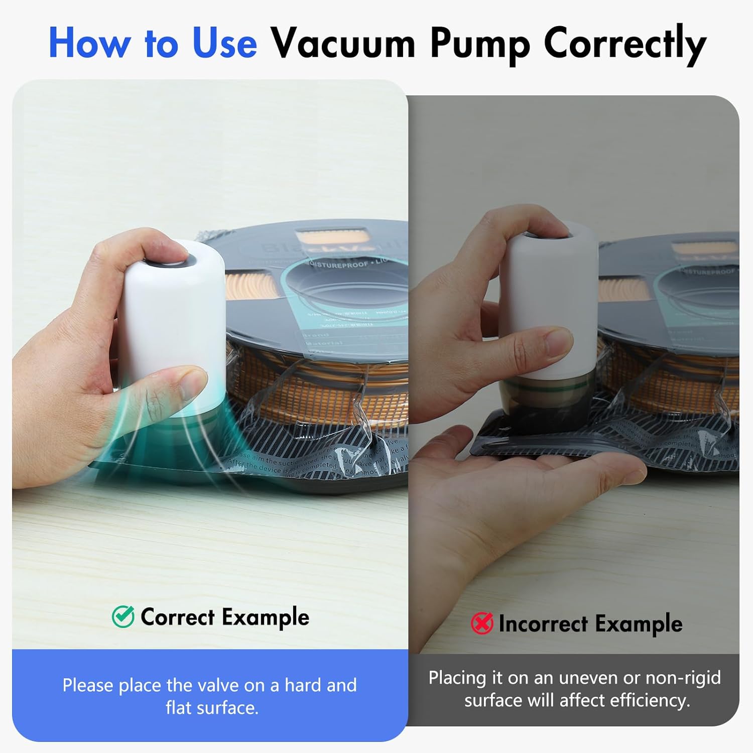 Hifree 25 Pcs 3D Filament Vacuum Storage Bags Kit with 5 Sealing Clip and 1Pump PA/DP/PC/PLA/ABS/TPU/ASA/PETG Lightproof Dustproof Humidity Resistant Reusable Vacuum Storage Seal Bag(12.6" X 13.4") thumbnail