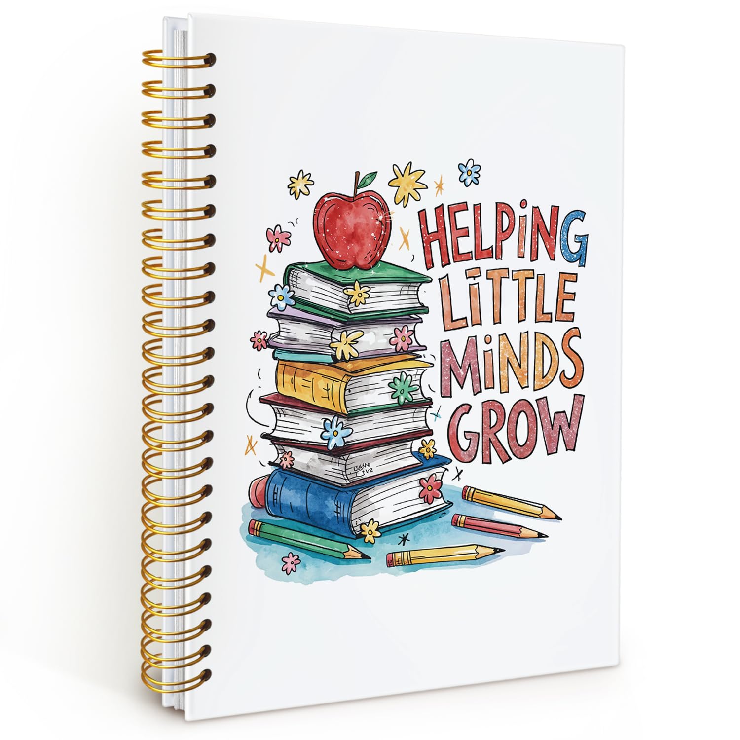 Wheatwin Regali per insegnanti, quaderno per insegnanti, regalo di apprezzamento per insegnanti, quaderni per scrittura forniture per ufficio scolastico, aiutando le piccole menti a crescere