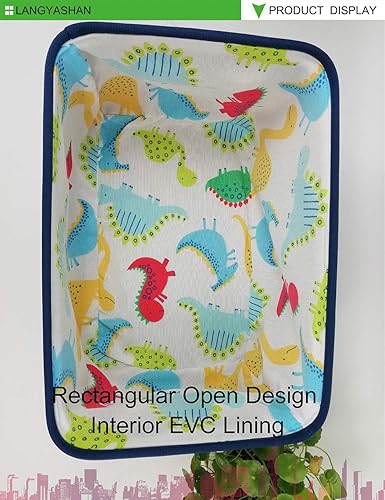 Miniatura 5 de Langyashan - Cesta de tela rectangular con asas para almacenamiento y organización del hogar, la cocina, juguetes de los niños, la oficina, el