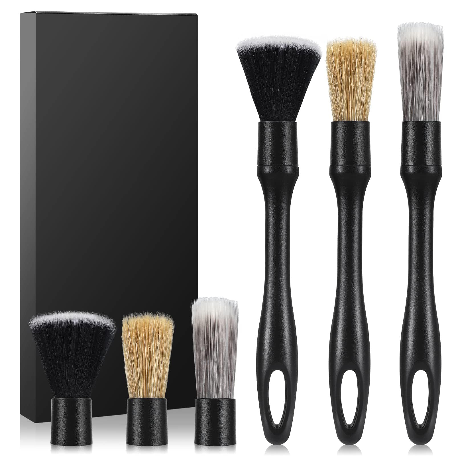 Sponsored Ad – PFUTURE 6 Pcs Auto Car Detailing Brush Set Includes 3 Car Detailing Brushes and 3 Replacement Brush Heads for Cleaning Interior or Exterior,Leather Seats,Wheels,Emblems,Engine Bay,Dashboard, Air Vents