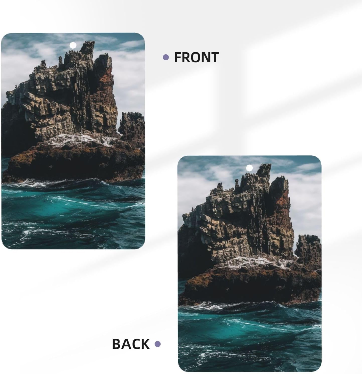 Car Air Freshener 24 PCS Rock Formations in Water Hanging Car Air Fresheners Auto Interior Decor Card Freshener Strong Scented Card Lavender Cars Scents for Office Bedroom Close Drawer Rectangle