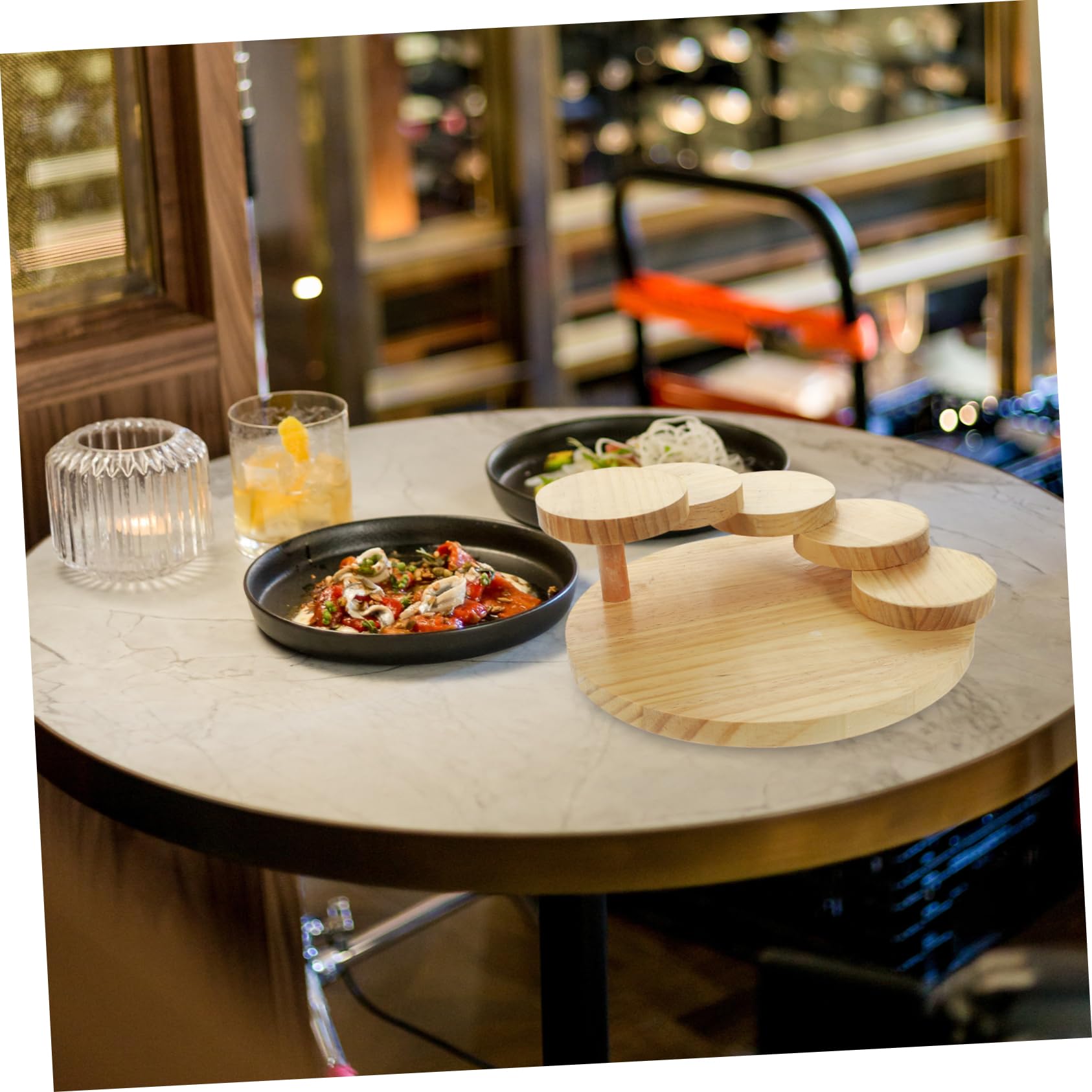 Cabilock Vassoio Rotante in per Sushi e Sashimi Piatto Decorativo Giapponesi per Ristoranti e Bar Accessorio Unico per Sushi e Carne