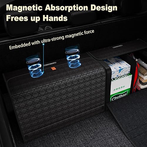 Miniatura 3 de GMQ Organizador de maletero de automóvil para SUV, organizadores de automóvil y almacenamiento con almacenamiento plegable, gran capacidad para SUV,