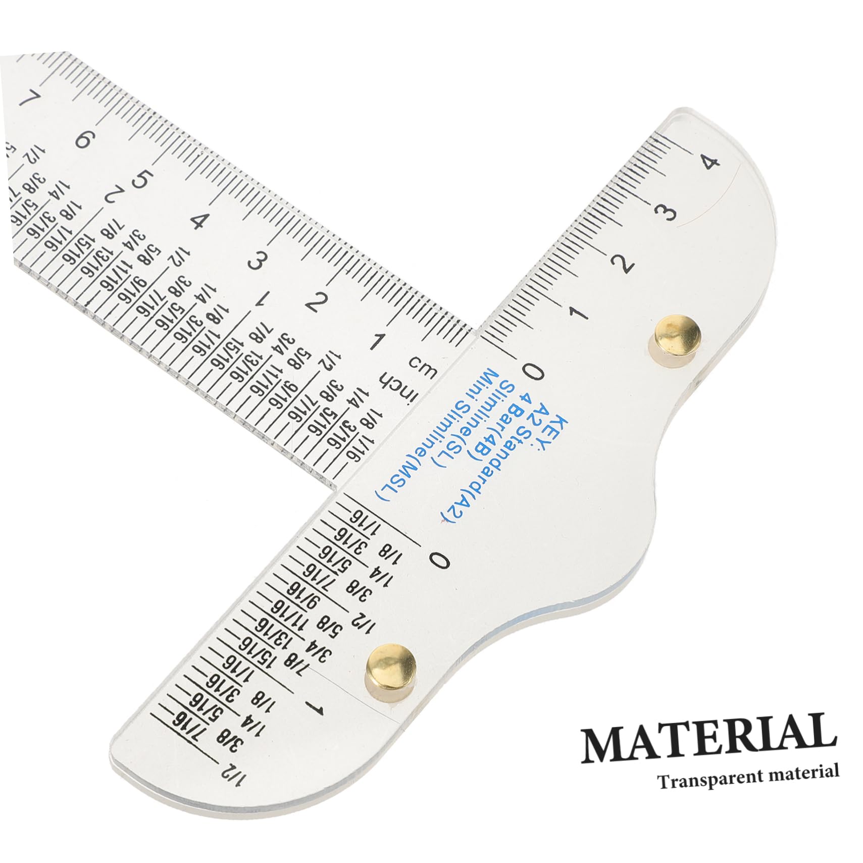 TEHAUX 5pezzi Righello t Trasparente Plastica Acrilica Per Disegno e Progettazione Strumento Di Misura Portatile Per Angoli Precisi e Layout Di Progetti