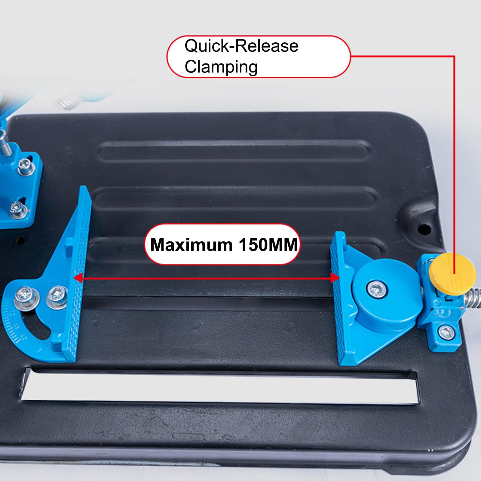 Supporto per smerigliatrice angolare, Supporto per smerigliatrice angolare con Design Push-Pull a Doppio Binario e Base Stabile, Adatto per smerigliatrici angolari da 100-125 mm