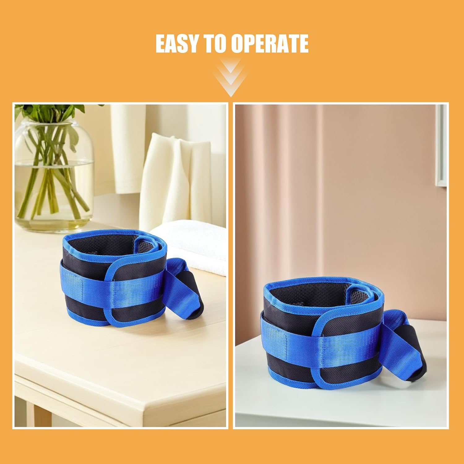 Thigh Lifting Strap for Transfer - Padded Handle Leg Lifter for Wheelchair Users - Mobility Assistance Fit Disabled in Bed Knee Recovery and Elderly Movement