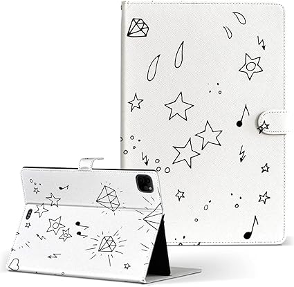 Amazon Ipad Air 第４世代 専用 ケース 316 324 325 072 対応 タブレット用 手帳型 タブレットケース タブレットカバー Tpuケース 0123 イラスト かわいい 星 Igcase 家電 カメラ