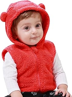 Bebé Chaquetas de Lana con Capucha Bebé Niños Niñas Abrigo con Orejas De Invierno Primavera Cálido Ropa con Cremallera
