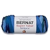 Bernat Super Value Yarn - 4 Medium Worsted Gauge 100% Acrylic - 5oz - Oceana - Machine Wash & Dry