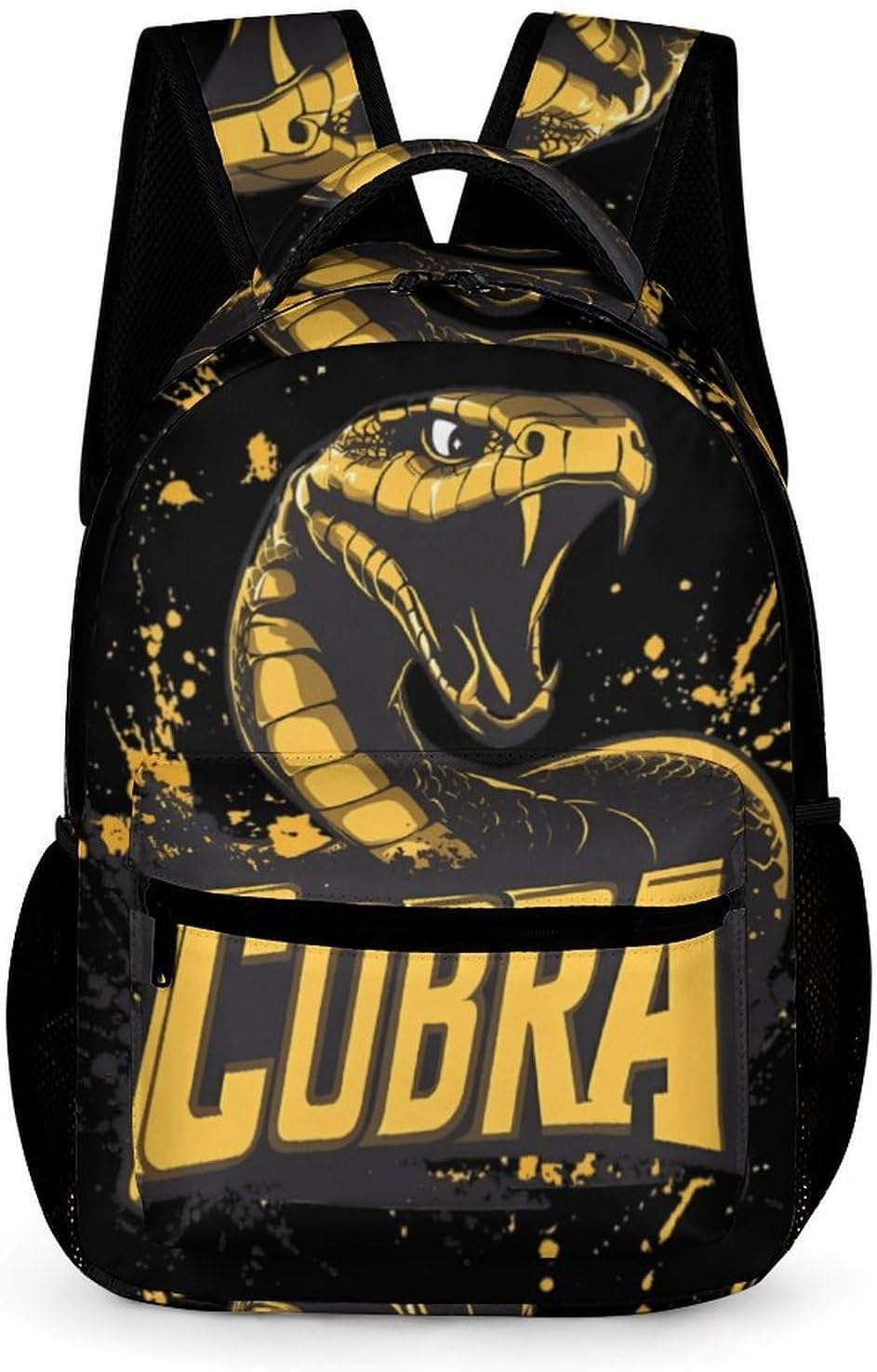 Cobra Snake King Travel Backpack Casual Daypack Shoulder Bag with Adjustable Shoulder Straps