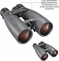 Vista 4 de Bushnell Match Pro ED 15x56 Binoculars - MRAD Reticle, ED Prime Glass, Multi-Coated Lenses for Long Range Spotting
