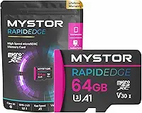 Cartão de memória Go Pro de 64 GB para GoPro Hero 13, 12, 11, 10, 9, 8, 7, 6, 5, 4 Black Max Fusion Session GoPro SD para Action Cam Go Pro Micro SD Storage Gravação de vídeo 4K Classe 10, V30