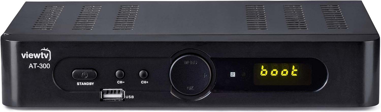 Best ViewTV ATSC Digital Converter Box for TV, HDMI Cable Recording PVR Function Output USB LED Timer Display AT-300