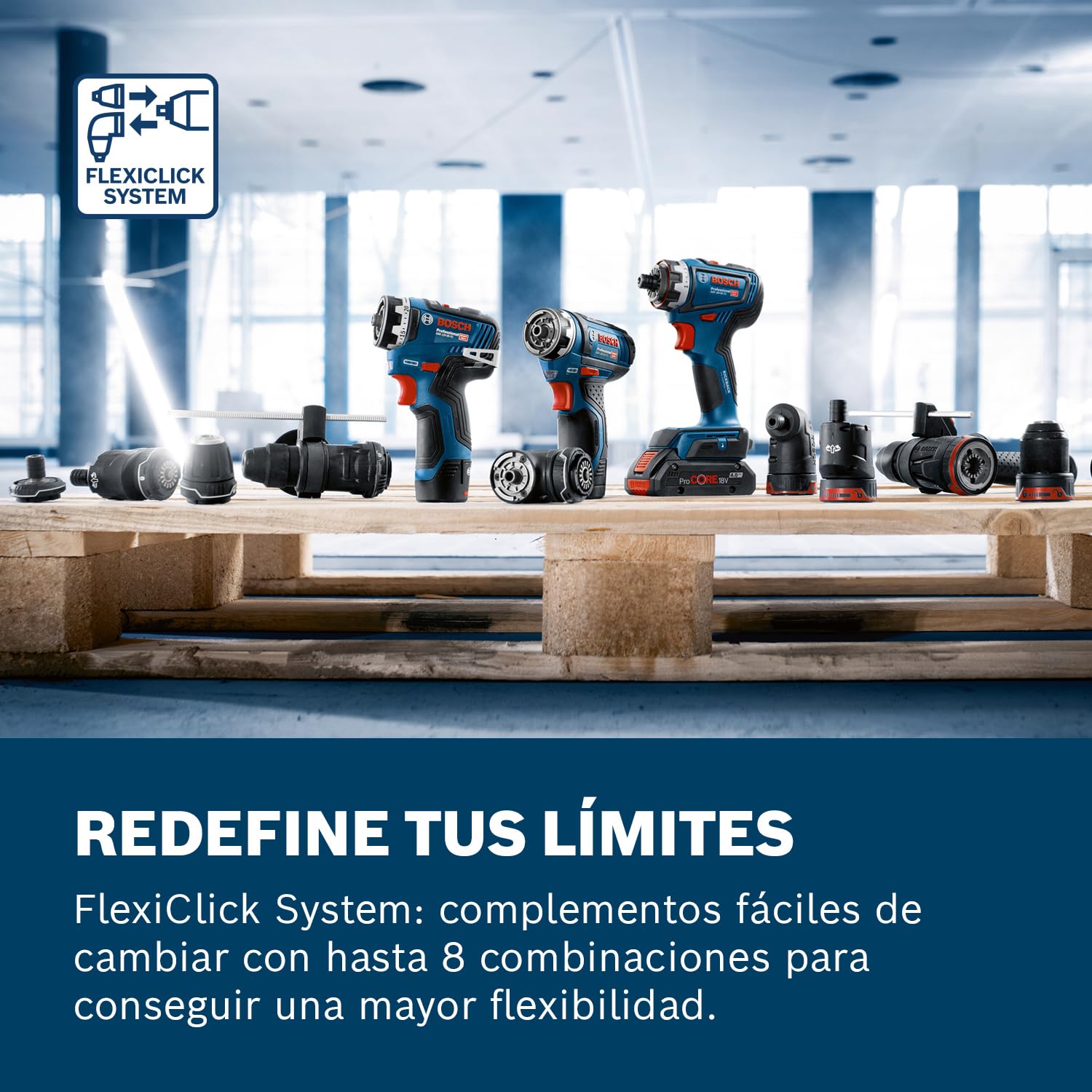 Bosch Professional 12V System atornillador a batería GSR 12V-35 FC - FlexiClick System (sin batería/cargador)