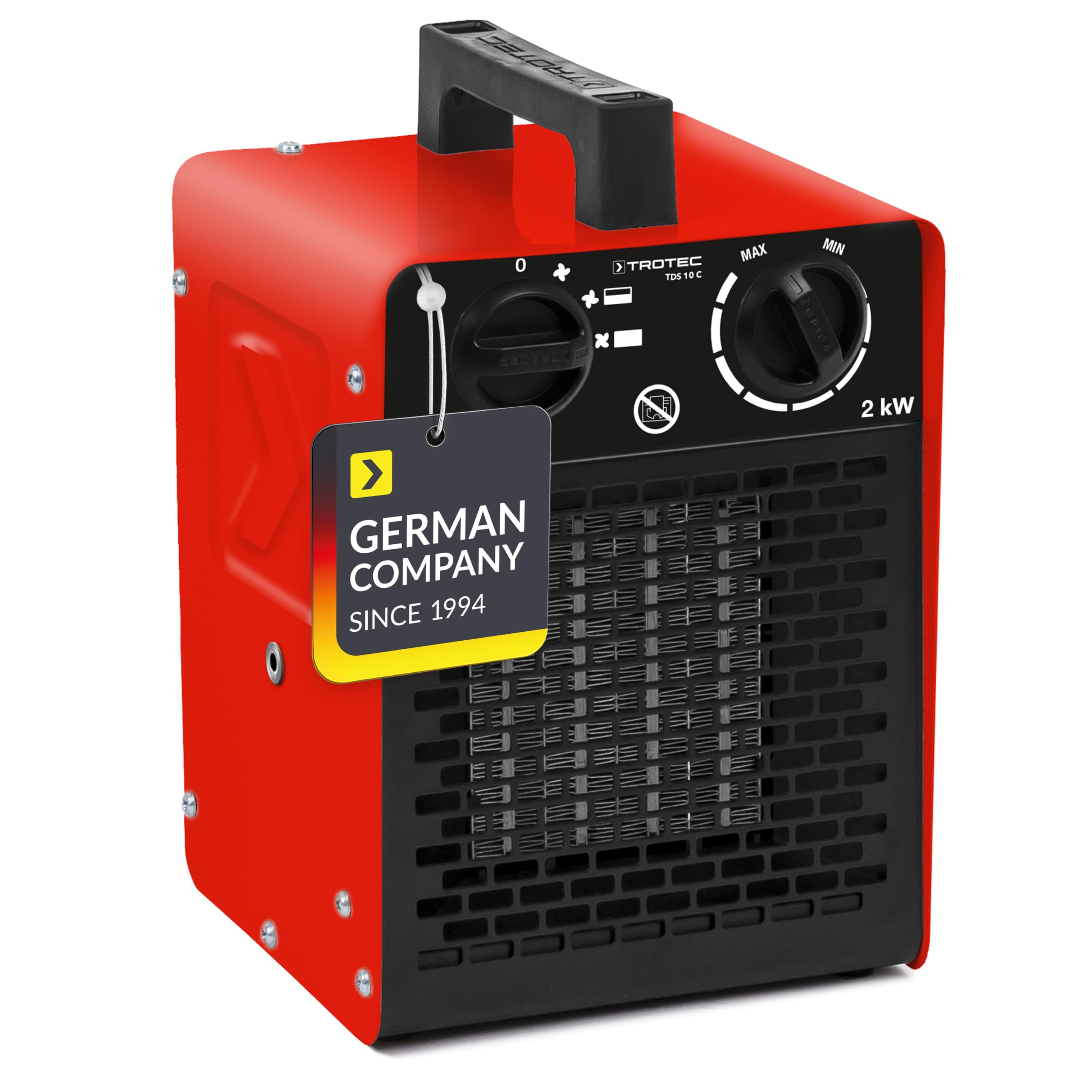 TROTEC TDS 10 C calefactor cerámico 2 kW PTC con termostato para taller