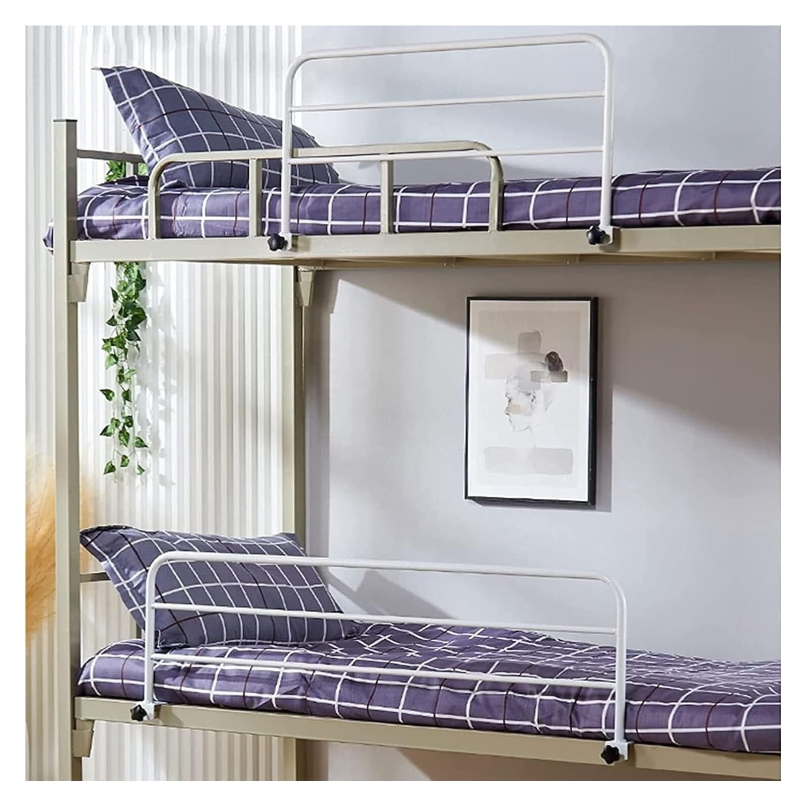 Barandillas de Cama Ajustables for Adultos Mayores, barandilla de Seguridad for Cama, Barra de Soporte, Protector anticaídas, manija de Transferencia.(White,46 * 30cm)