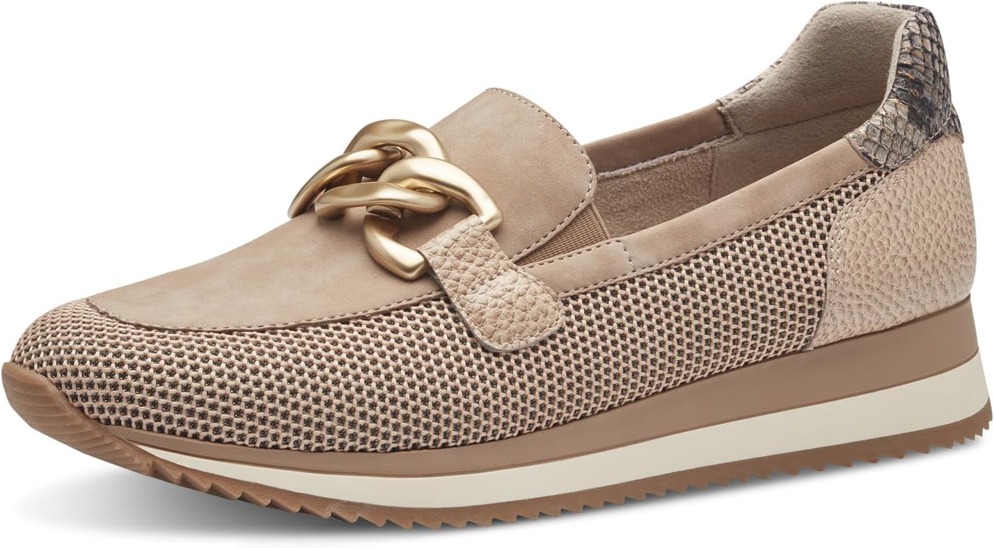 Jana Platte sportieve veganistische sneakers voor dames, ocean, 37 EU