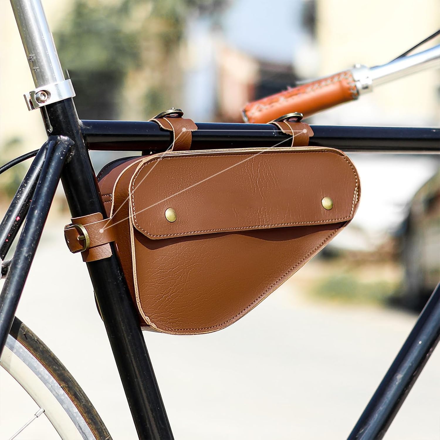 Bikes Triangular Pouches Mountain Bicycles Frame Front Top Tube Bag Pouches Practical Bikes Storage Bag Cycling Part
