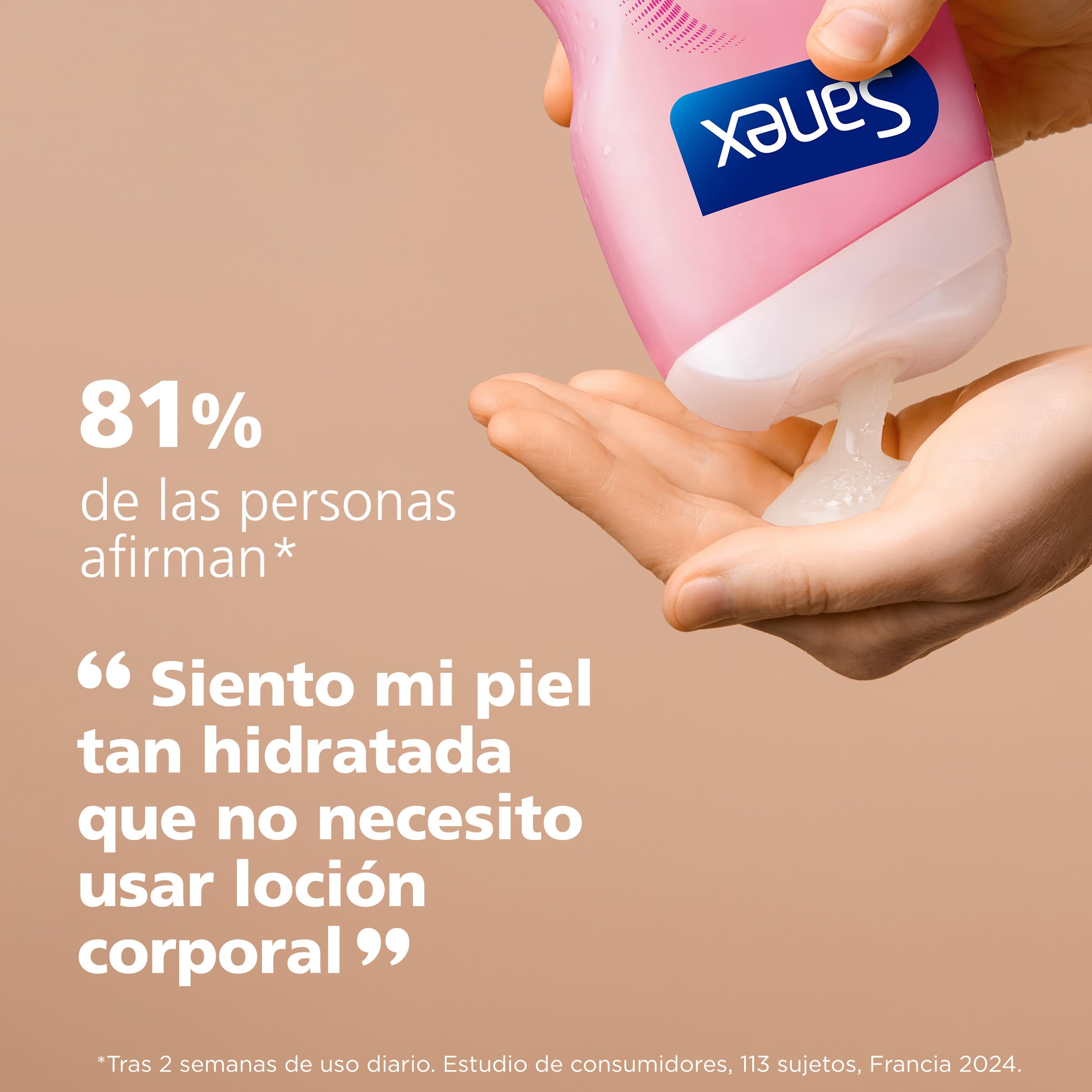 Sanex Derma Therapy Anti-Sequedad Gel de Ducha Cremoso, 6 x 425ml | gel de ducha para piel seca | alivia la sequedad y reduce el picor | complejo de aminoácidos con ácido hialurónico | 0% sulfatos**