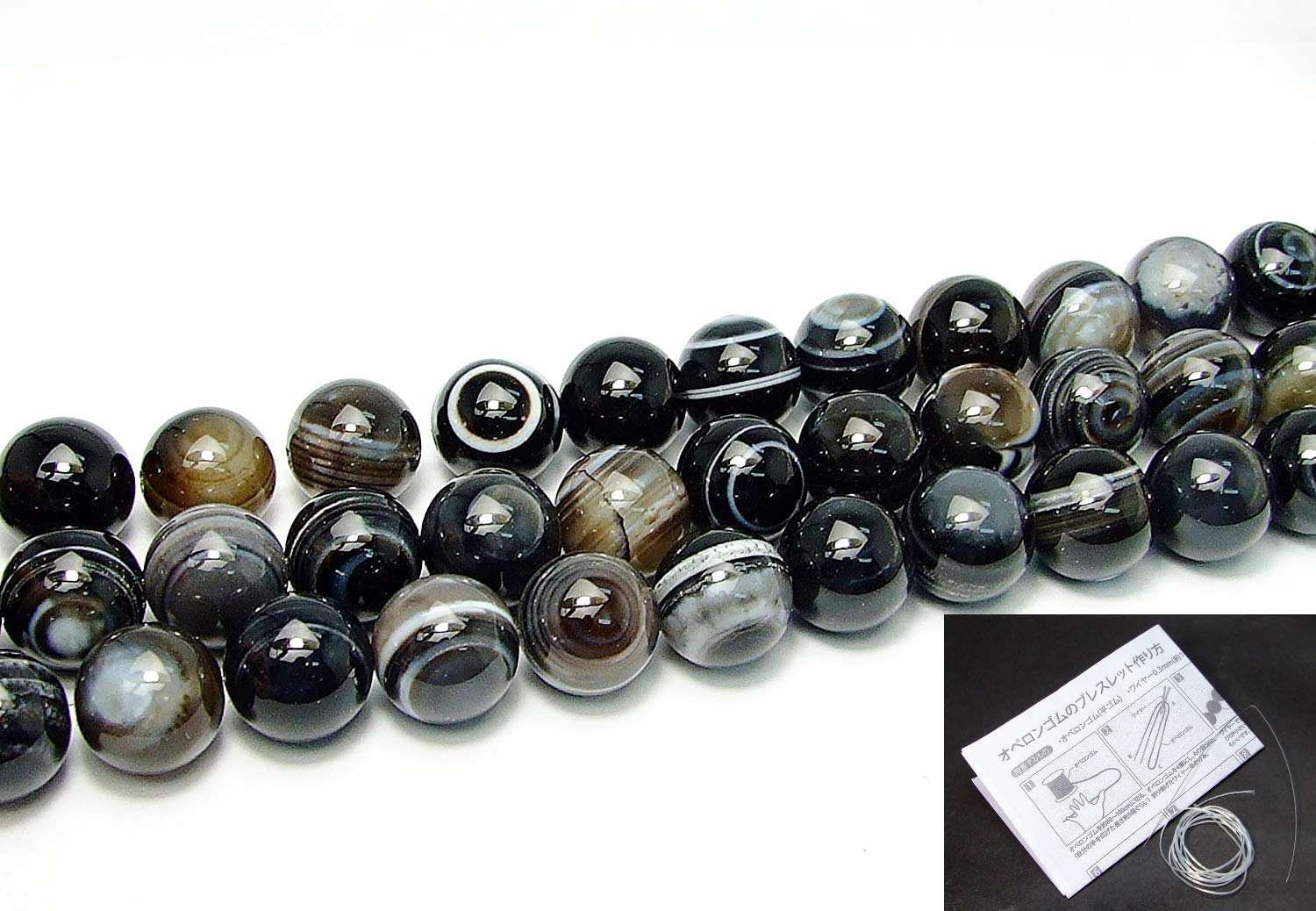 Amazon.co.jp: 【hinryo】A級 天眼石 チベット 4mm～20mm 1連39cm 通し