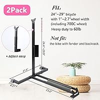 Vista 3 de Soporte para bicicleta, soporte vertical para bicicletas en interiores, soporte vertical para bicicletas. Soporte de bicicleta resistente