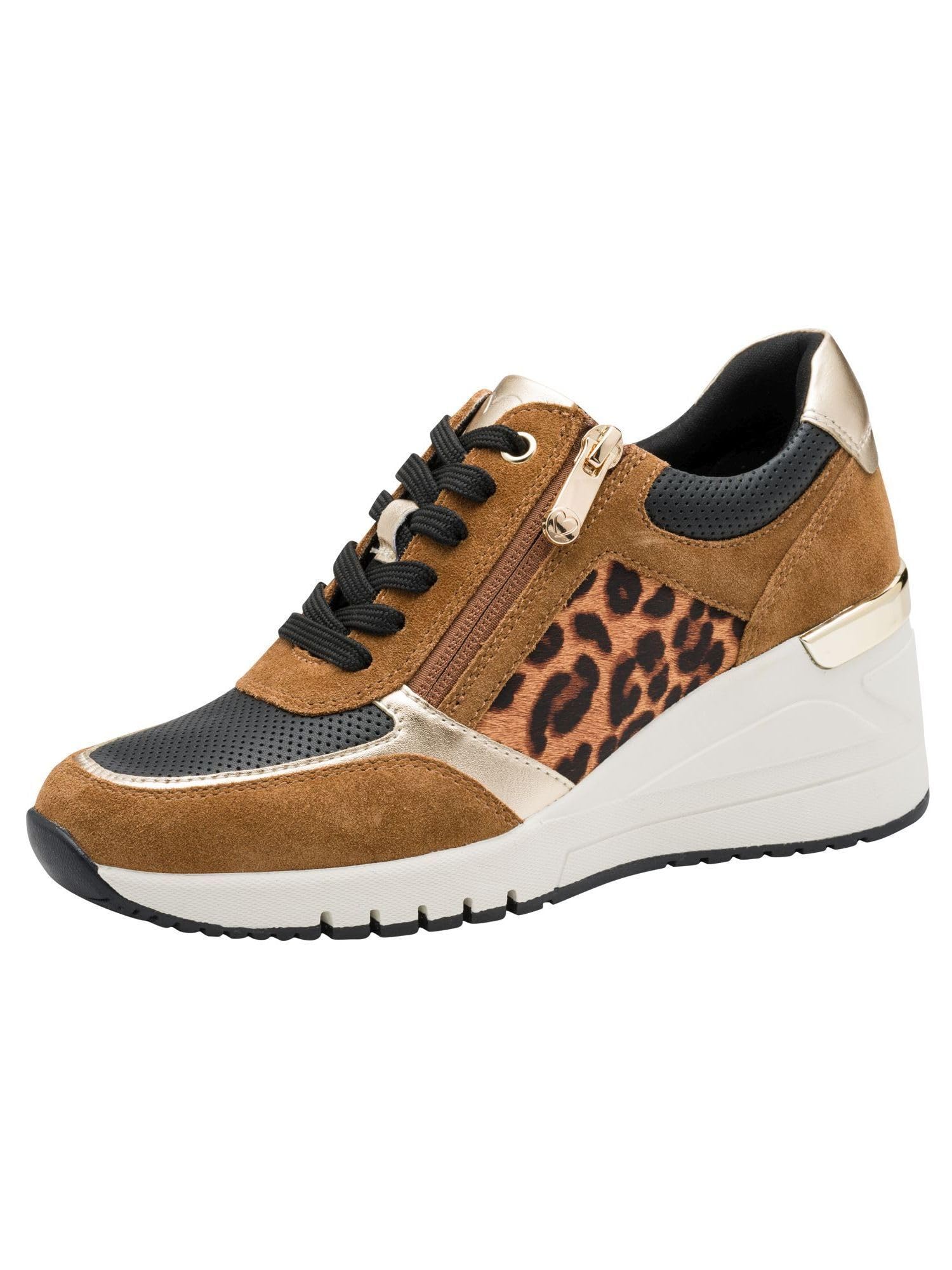 MARCO TOZZI Women's Sneaker 2-23702-45, Cognac Comb, 6.5 UK